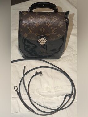 Louis Vuitton monogram hot springs mini backpack crossbody black